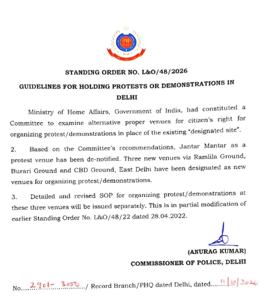 Nabanit49059367's tweet photo. ##Jantar Mantar No Longer a Protest Site, Delhi Police Designates Three New Venues https://t.co/sHrti6uYoJ