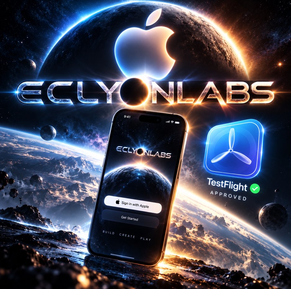 Eclyonlabs's tweet photo. ECLYON LABS has officially been approved by Apple for TestFlight! 

We're opening a 24-hour beta before our App Store release. Almost there! 

https://t.co/CnEQawZHUu https://t.co/RXoKj4XxfI