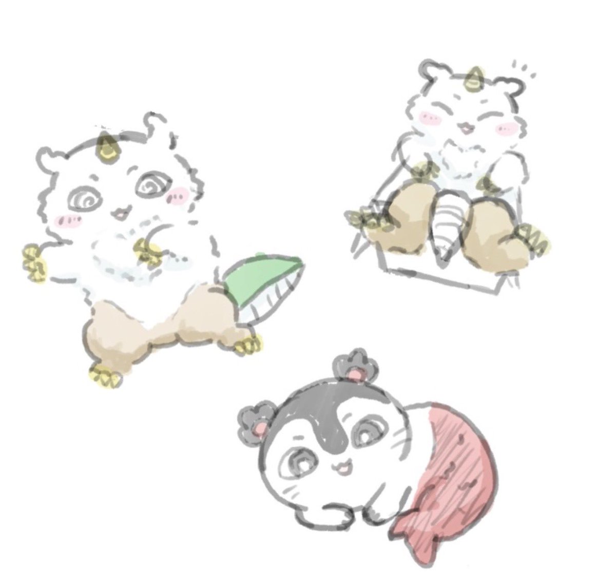 KimMoelkong's tweet photo. 요즘 빠진 뚱땡이들 
#ちいかわ https://t.co/z7l4qCnnrd