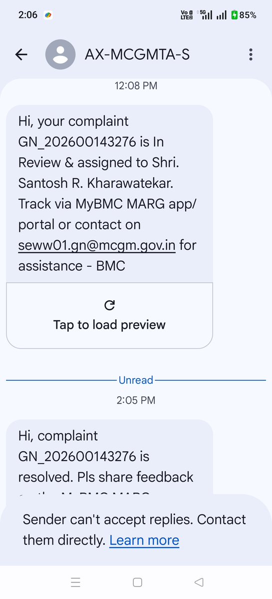 PANCHESHVARJAIN's tweet photo. @mybmc 
@mybmcWardGN 
@mayor_mumbai 
@Devendra_Office 
@mieknathshinde 
बीएमसी में शिकायत के 2 घंटे में रिप्लाई सॉल्व का आ गया पर जांच कुछ भी नहीं की गई, हमारी प्रॉब्लम सुनने वाला कोई नहीं है G North ward में
GN_202600143276 is In Progress &amp; assigned to Shri. Santosh R. Kharawate https://t.co/aD6sdrFatv