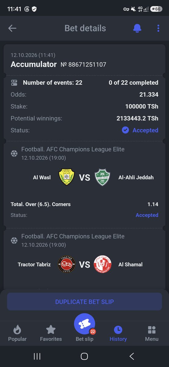 Sonko_tips's tweet photo. 21 Odds 

Over 6.5 corners

On Paripesa 

Booking code:KXN6L

PRAY &amp; PLAY 

𝐍𝐨𝐭 𝐨𝐧 𝐏𝐚𝐫𝐢𝐩𝐞𝐬𝐚 ⬇️
Register here🌐:https://t.co/OudVk9wamU

Promo code  SONKO

Paripesa app link👇 -
 https://t.co/flPzRzCxQt

Share to other's 🙏 https://t.co/niBjLogR0j