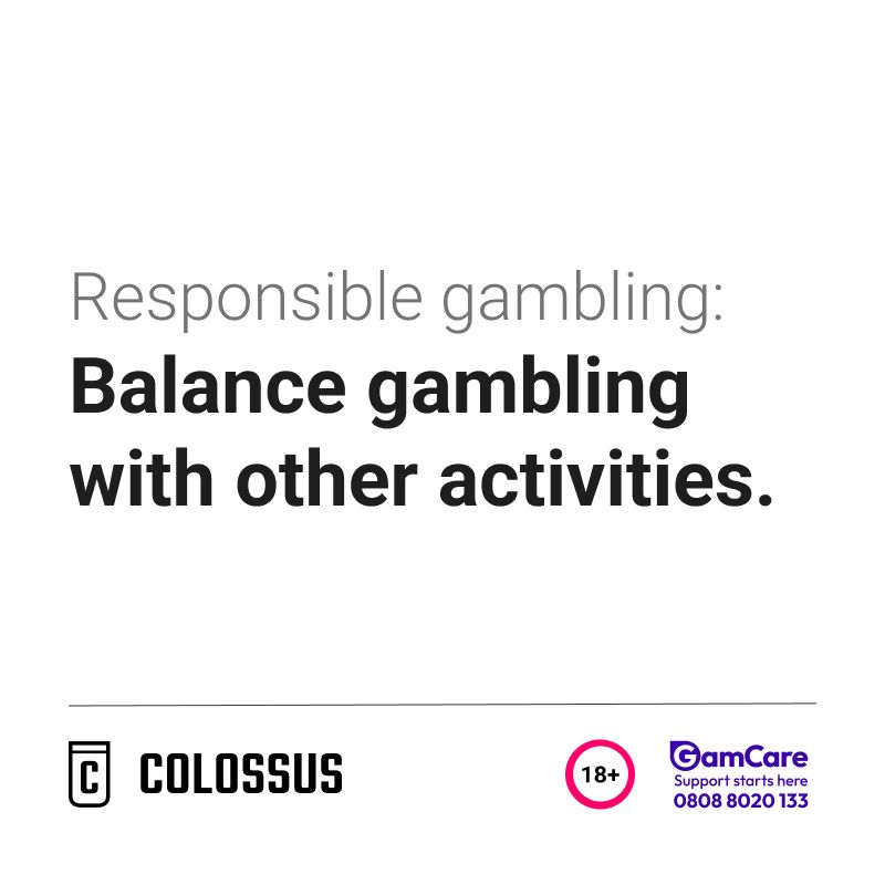 ColossusBets's tweet photo. Colossus is committed to responsible gambling, please visit our responsible gambling page below.

https://t.co/HyQOrDbB8f https://t.co/deLQbtViET