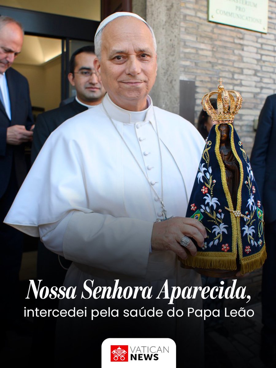 vaticannews_pt's tweet photo. 🙏 Neste dia de festa e #oração, confiamos também à intercessão da Mãe #Aparecida a saúde do #PapaLeãoXIV, que nos próximos dias será submetido a uma cirurgia para a retirada de um nódulo no pulmão. Unidos em oração, pedimos que Nossa Senhora o acompanhe e proteja neste momento https://t.co/LOfYzXBbEl