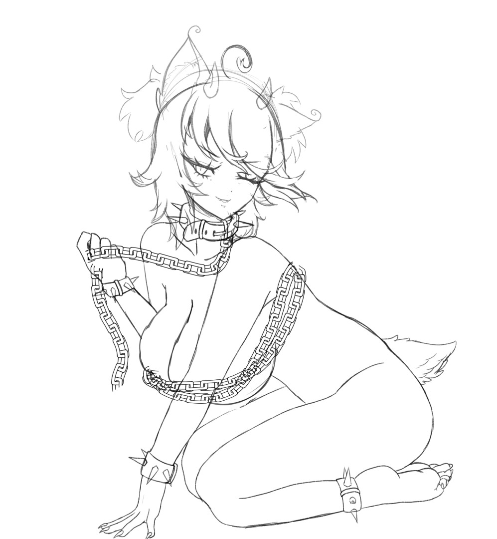 ChellyChanVT's tweet photo. WIP OR could I be your lil demon on your shoulder? 😈 https://t.co/6JPzKSGjaW