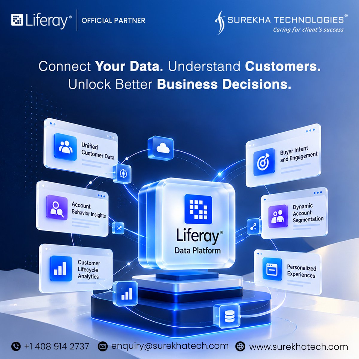 surekhatech's tweet photo. 𝐖𝐡𝐚𝐭 𝐢𝐟 𝐲𝐨𝐮𝐫 𝐝𝐢𝐠𝐢𝐭𝐚𝐥 𝐞𝐱𝐩𝐞𝐫𝐢𝐞𝐧𝐜𝐞 𝐜𝐨𝐮𝐥𝐝 𝐫𝐞𝐬𝐩𝐨𝐧𝐝 𝐭𝐨 𝐛𝐮𝐲𝐞𝐫 𝐛𝐞𝐡𝐚𝐯𝐢𝐨𝐫?

𝐋𝐢𝐟𝐞𝐫𝐚𝐲 𝐃𝐚𝐭𝐚 𝐏𝐥𝐚𝐭𝐟𝐨𝐫𝐦 turns account insights into personalized B2B experiences.

#Liferay #LiferayDXP #B2BMarketing #SurekhaTechnologies https://t.co/G9tzAEWXO1