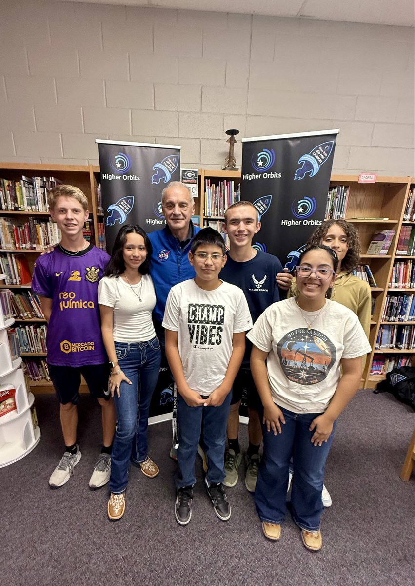 MidlandTXEDC's tweet photo. Midland students are taking their ideas to space!🚀 Five MISD students who participated in the past Higher Orbits Go for Launch! Midland series will prepare experiments for the International Space Station, with launch planned in late 2027. 

@HigherOrbits https://t.co/j1BwGNTl3o