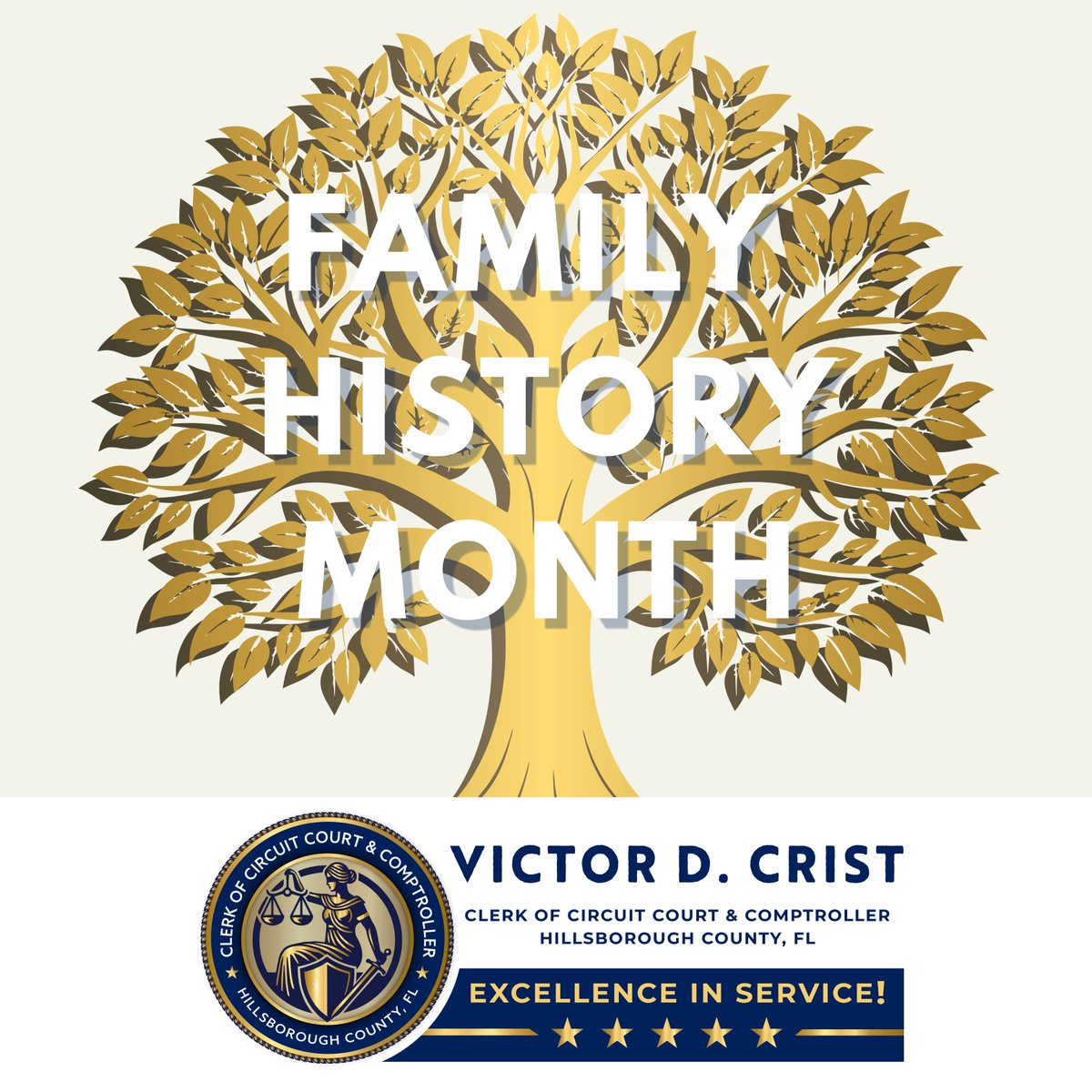 hillsclerk's tweet photo. Did you know? Clerks of the Circuit Court play a vital role in preserving the records that shape our personal and family histories from marriages and adoptions,to mortgage deeds and other life milestones. #FLClerks #hillsclerk #excellenceinservice https://t.co/3JUsHZUtqZ