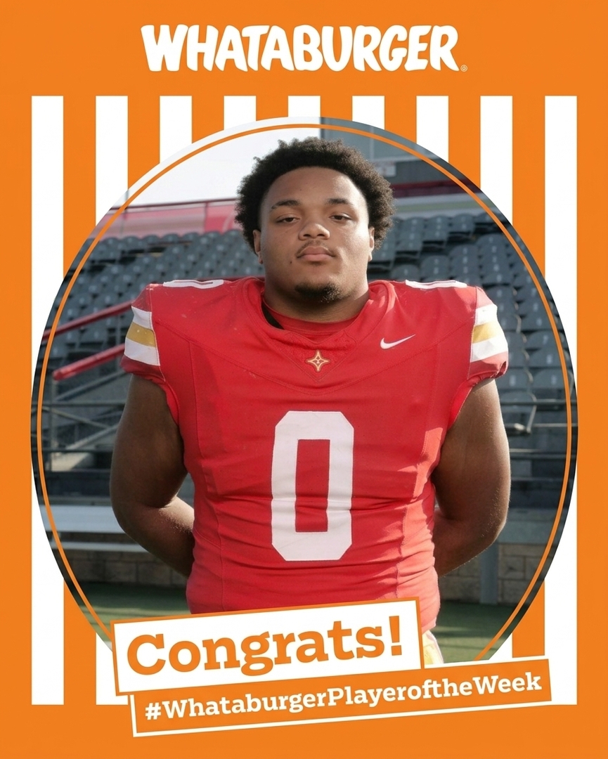 thsbulldogsath's tweet photo. Congratulations to our WHATABURGER Players of the week vs Fitzgerald!

#0 Isaiah Palacios - Overall POW
#7 Christian Hayes - Offensive POW
#34 Kahlil Fann - Defensive POW
#99 Camdon Christie - Special Teams POW

Congratulations!
Go Dogs! https://t.co/pgJ0ytSJMa