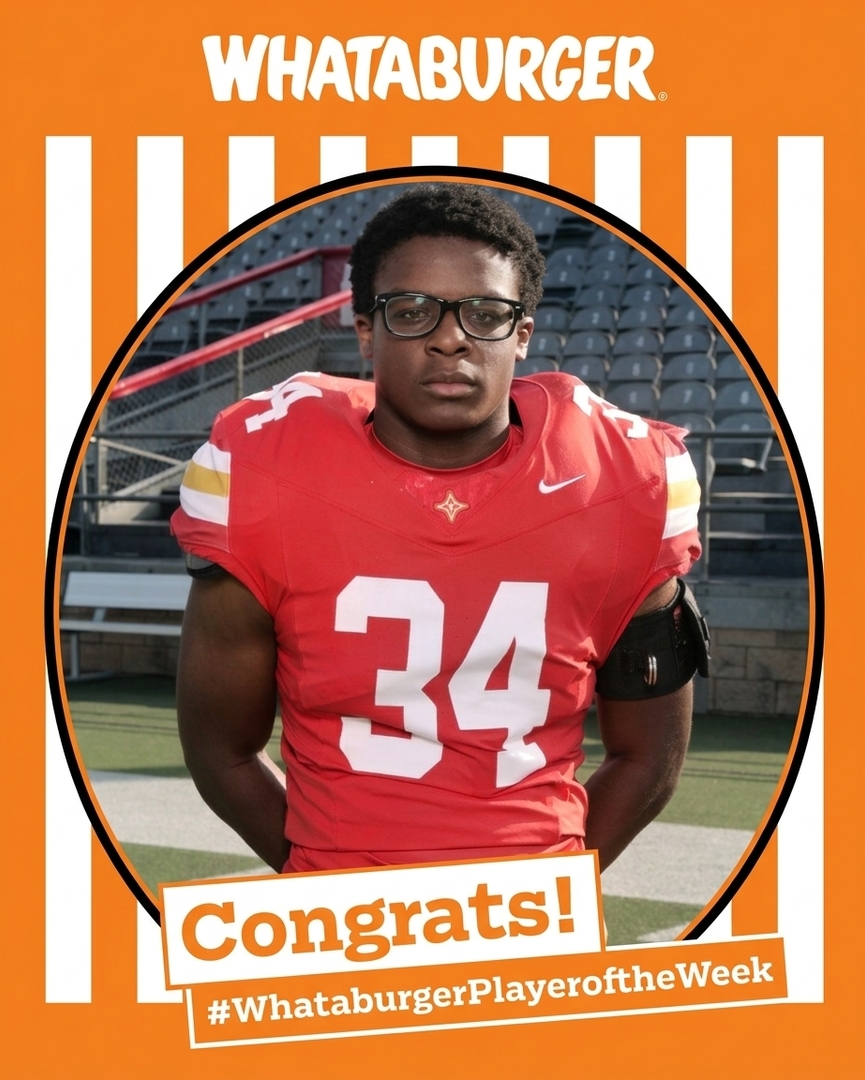 thsbulldogsath's tweet photo. Congratulations to our WHATABURGER Players of the week vs Fitzgerald!

#0 Isaiah Palacios - Overall POW
#7 Christian Hayes - Offensive POW
#34 Kahlil Fann - Defensive POW
#99 Camdon Christie - Special Teams POW

Congratulations!
Go Dogs! https://t.co/pgJ0ytSJMa