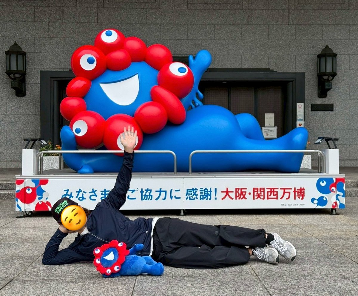 irv6c's tweet photo. 明日から、またミャクミャクが
大阪市役所前に帰るんですねー https://t.co/5VTkhyo7n7