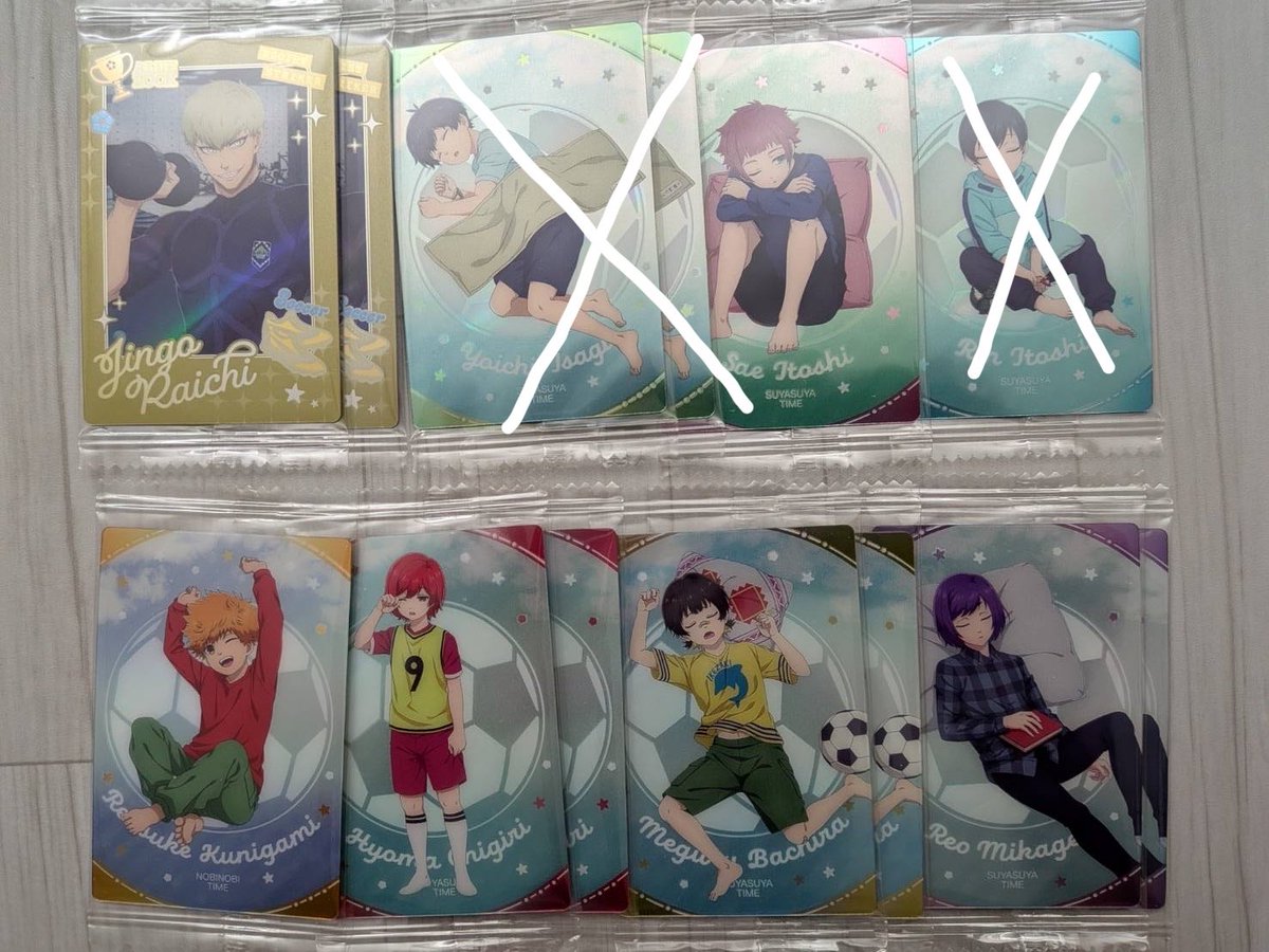 mume_0619's tweet photo. 【交換】ブルーロック ウエハース6 カード

《譲》
画像の通り

《求》
ER潔♾
ER氷織1 

郵送希望📮
取引枚数多い方優先  1:複数なども可
お声がけください。 https://t.co/QZeQSs8sBW