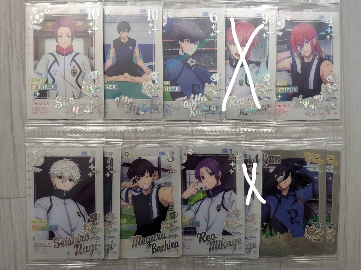 mume_0619's tweet photo. 【交換】ブルーロック ウエハース6 カード

《譲》
画像の通り

《求》
ER潔♾
ER氷織1 

郵送希望📮
取引枚数多い方優先  1:複数なども可
お声がけください。 https://t.co/QZeQSs8sBW