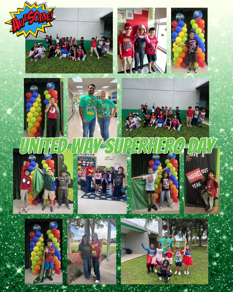 AvocadoAces's tweet photo. @UnitedWayMiami Spirit Week - Day 5 - Superhero Day 🦸‍♀️🦸‍♂️🦹‍♀️🦹‍♂️💥⚡️⭐️ #AvocadoAces @MDCPS @MDCPSSouth @MiamiSupt https://t.co/P2M1LO8dlZ