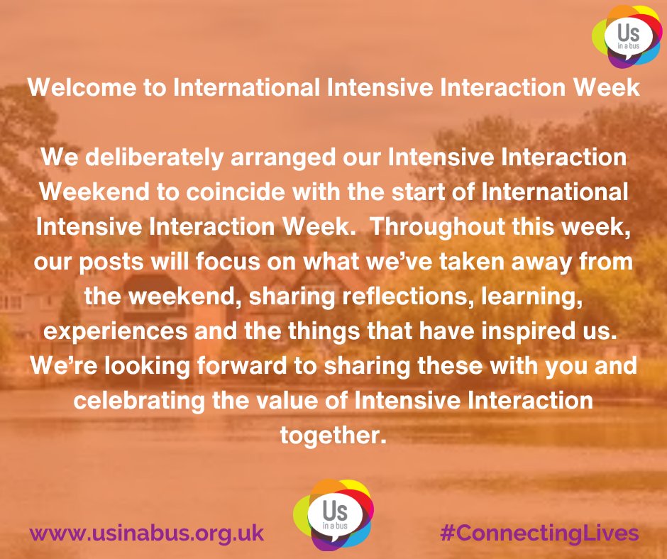 UsInABus's tweet photo. #learningdisability #connectinglivessince1990 #intensiveinteraction #charity #disability #specialneeds #PMLD #autism #disabilityawareness#IntensiveInteraction #InternationalIntensiveInteractionWeek https://t.co/YFGosIt7f9