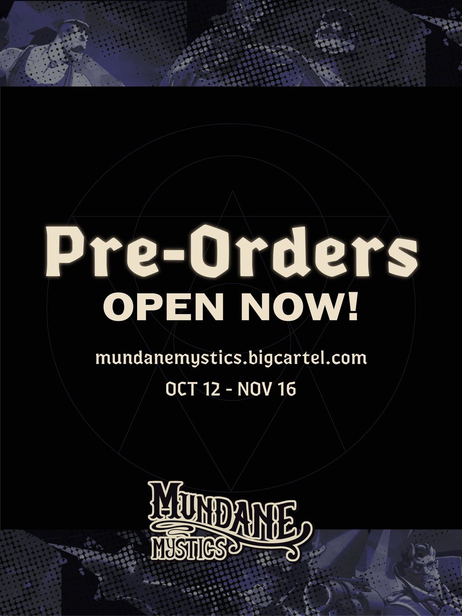 MundaneMystics's tweet photo. 💫PRE-ORDERS OPEN NOW!💫

🔸The ritual has ended; the battles have been won... The Cursed Apple's brave heroes may finally relax. And you can see it all in the Mundane Mystics Zine!

https://t.co/FdVMzwYinI

October 12th - November 16th

See our bundles below!⬇️ https://t.co/m1Dj73dbhw