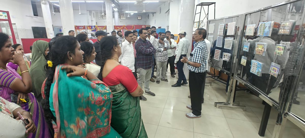 Vjpostalregion's tweet photo. A Philately Workshop was organised at Vijayawada GPO on 12.10.2026 as part of #NPW2026 under the theme “One Postal Network, Infinite Possibilities”, promoting awareness of stamp collection and the rich heritage of Indian postage stamps.
#WPD2026 #IndiaPost #DakSewaJanSewa https://t.co/BwzaA7m8f5
