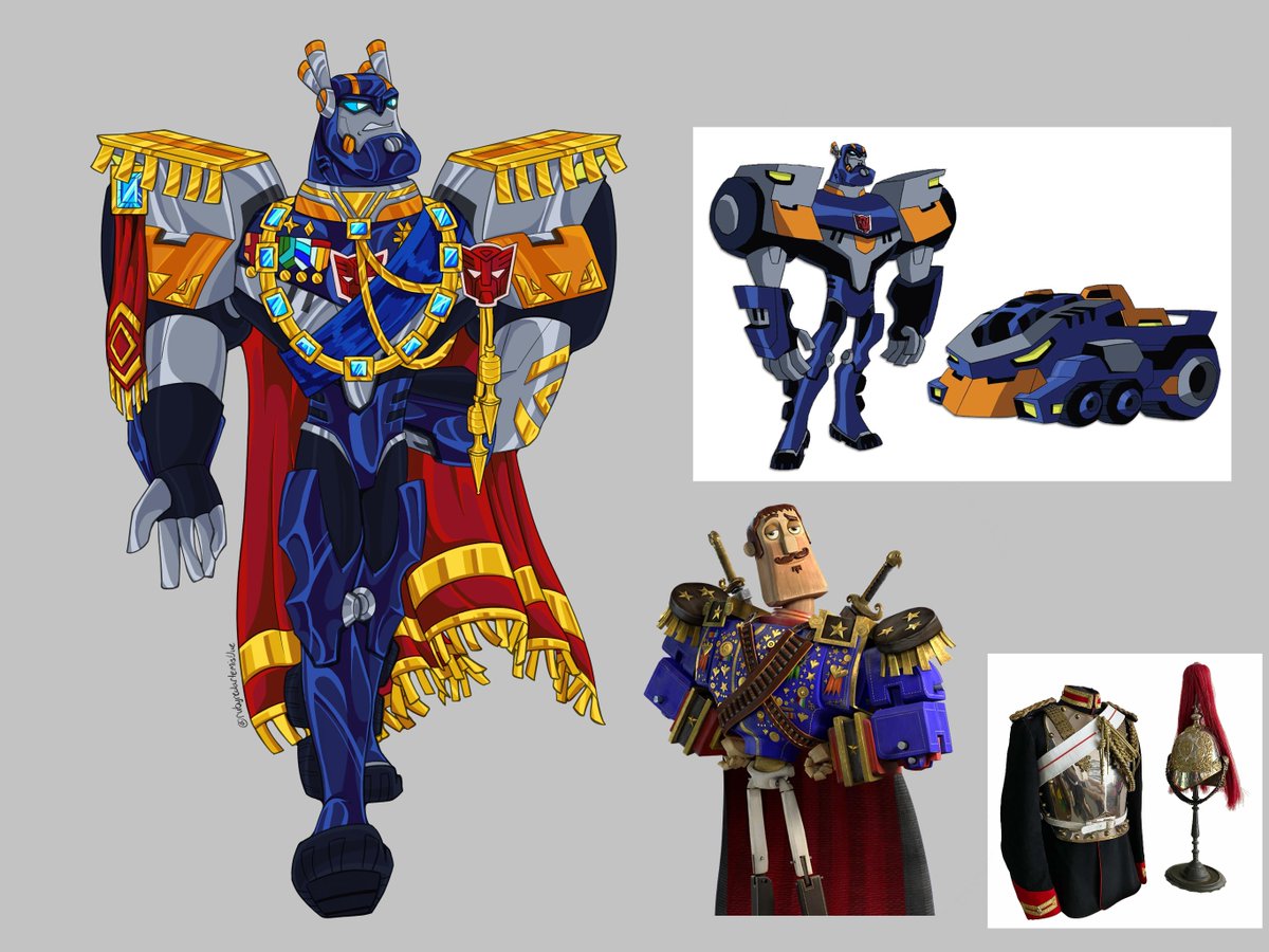 rubyartemisblue's tweet photo. He 100% steals his father’s regalia to look more important (Royal AU) #tfa #sentinelprime https://t.co/UOqo2N8Jrq