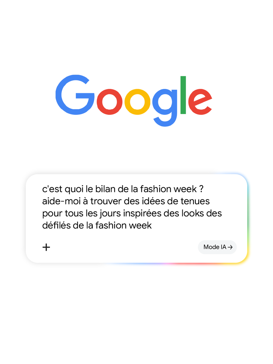 GoogleFR's tweet photo. Le Mode IA t’aide à ne pas rester sur le trottoir en tant que fashion ✨
#AIMode https://t.co/qXZMC8ack3