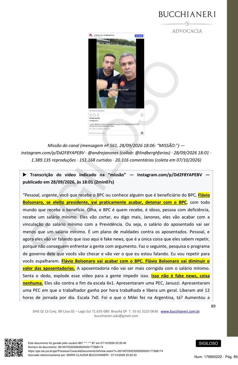 elivieira's tweet photo. Cueva, o corregedor eleitoral, restaurou o canal de fake news do Janones pedindo mais provas. Não só as provas existem, como há um detalhe: uma das estratégias do Janones é postar, espalhar e apagar as provas. https://t.co/xrKQGvH6wA
