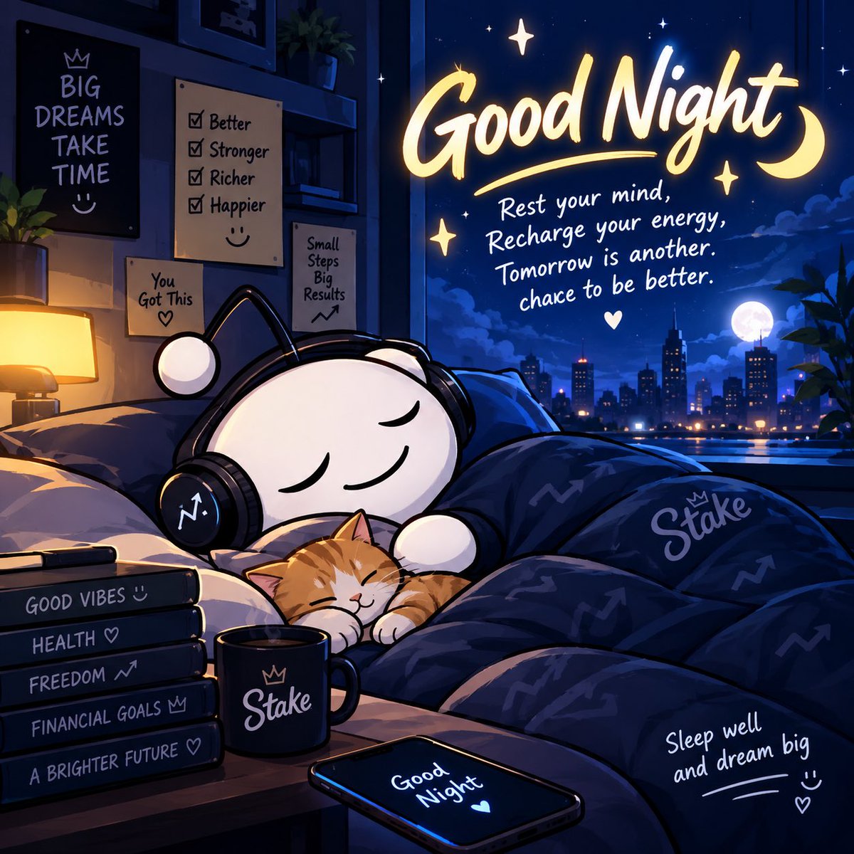 PPxDee_'s tweet photo. Good night, everyone! 💙 Rest your mind, recharge your energy, and keep believing. Tomorrow is another chance to win and be better. ✨🙏 Sleep well, dream big, and stay positive! 💪

Thank you so much for everything @pp_privatejet_2 

Love, Agent PPDee

#GoodNight #StayPositive https://t.co/P1bg0PmH0Y