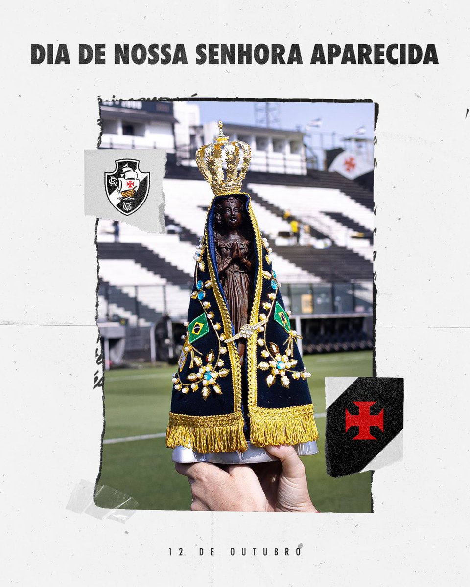 VascodaGama's tweet photo. Nossa Senhora Aparecida, rogai por nós e por todos os vascaínos! 🙏💢

Que este dia dedicado à Padroeira do Brasil seja de renovação da fé, fortalecimento da esperança e proteção para todas as famílias. 🤍

#VascoDaGama https://t.co/2Z8SW77pDw