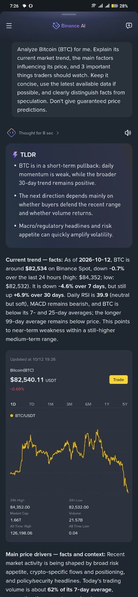 chief_daiyan's tweet photo. I just tested Binance AI, here is my honest feedback. 🤖

It provides quick, clear, and easy-to-understand answers, making crypto research more convenient. 🚀

💡 Suggestion: Make Binance AI Pro Premium free for 2–3 months so users can explore its features!

#BinanceAI https://t.co/3h8R7qTebI