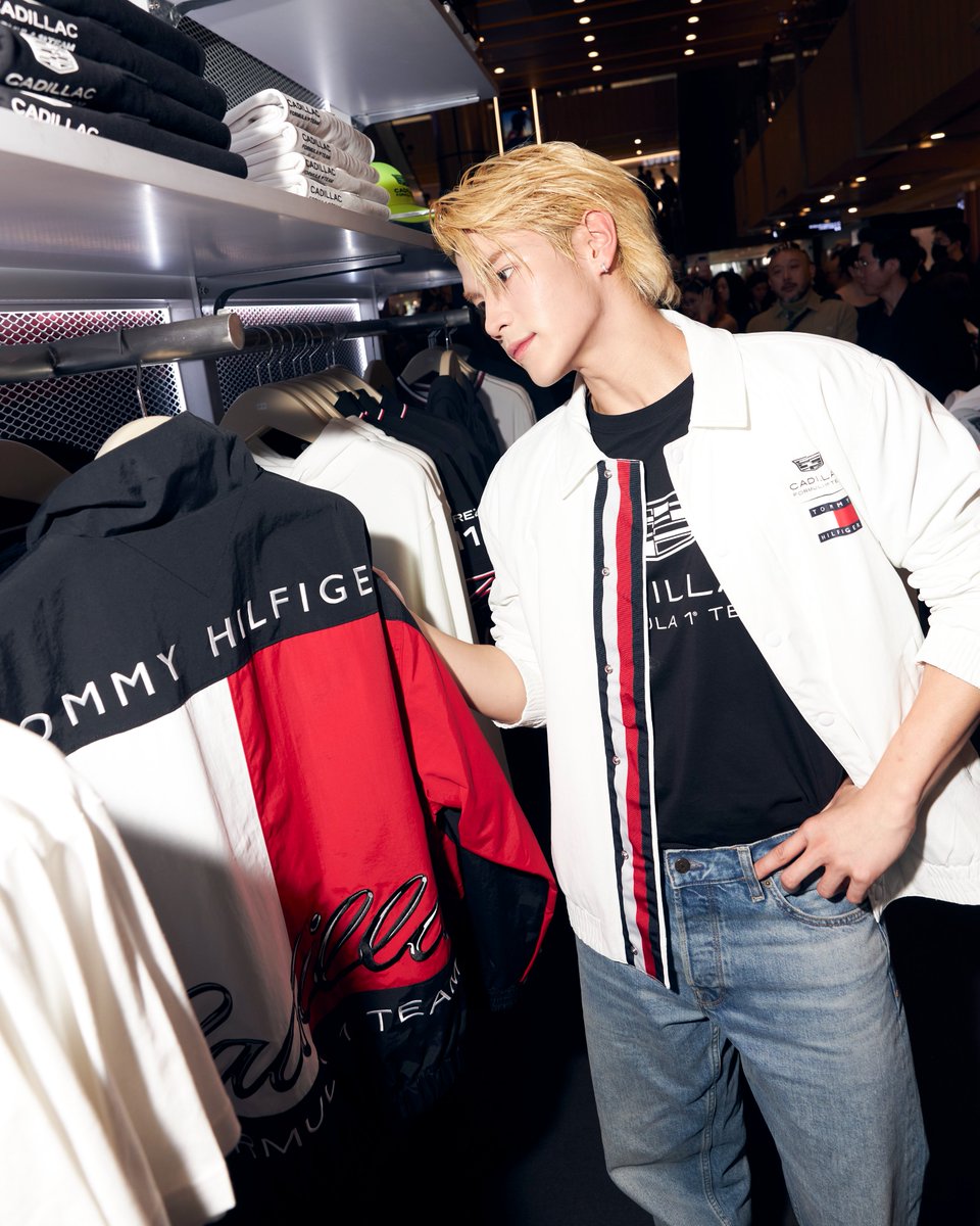 GMMTV's tweet photo. #TommyHilfiger #TommyHilfigerxCadillacF1 
@TommyHilfiger 
#FourthNattawat @tawattannn 
#GMMTV https://t.co/iaf2IBKeK5