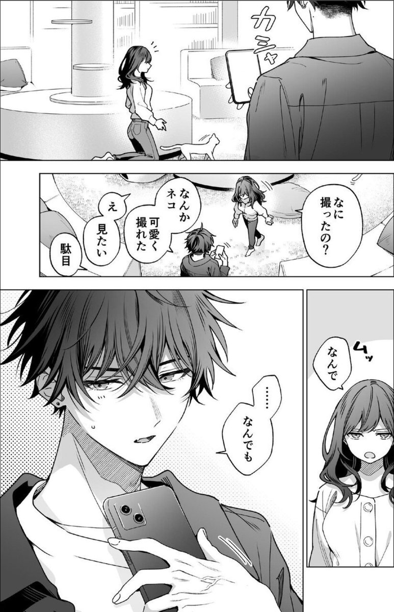 hamsiliiwaffle's tweet photo. 猫好きな彼女が可愛い　(1/6) https://t.co/YmVZJvqiLU