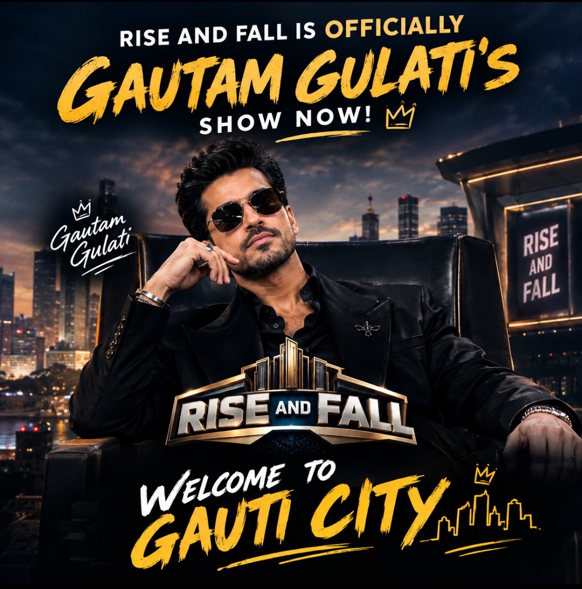 imrealking00's tweet photo. Rise and Fall is officially Gautam Gulati’s show now! 🔥👑

WELCOME TO GAUTI CITY 🏙️😎 https://t.co/YcD6nFyqwl