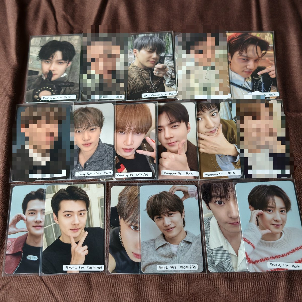 MCDO1112's tweet photo. Update WTS aab exo price on pict https://t.co/JEvD62OXjr