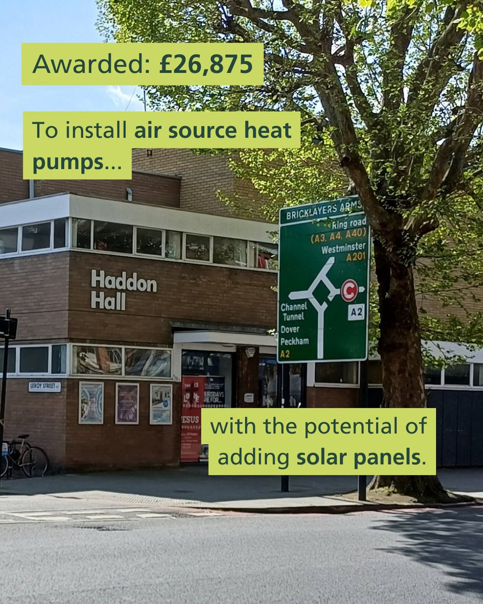 lb_southwark's tweet photo. Over £400,000 awarded to community energy saving projects!

We’ve given a share of £400,000 to 20 local community energy projects through our Southwark Community Energy Fund. 

These projects will help to tackle fuel poverty and save local organisations money in energy costs, helping make the borough affordable, safe and green.

An estimated 40 tonnes of carbon will be saved per year from the six capital projects we're funding, and a further 300 tonnes could be saved if all feasibility projects progress to capital works. 

Projects receiving funding in this round include the Unicorn Theatre, the Brunel Museum, Haddon Hall Church, 1st Place Children and Family Hub, Westminster House Youth Club and more!

Find out more on our website by searching for Southwark Community Energy Fund, or read more on our newsroom.