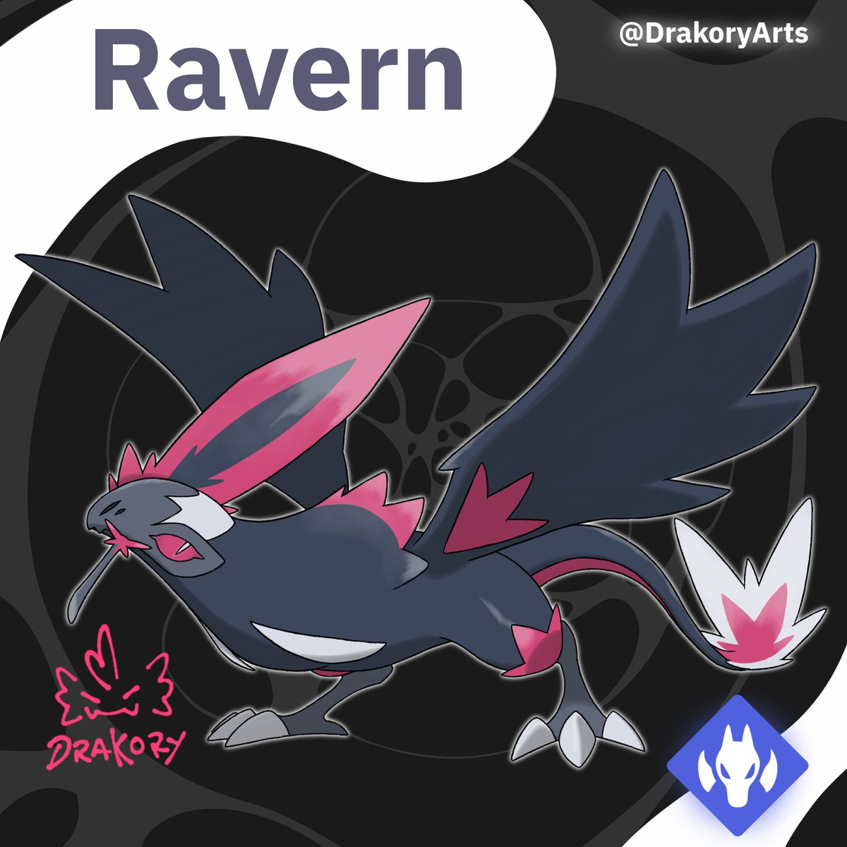 DrakoryArts's tweet photo. Which mythical creature likes to keep treasures? Dragons
Which common creature likes to steal treasures? Crows

Presenting Ravern!!
Types: Dragon

#Pokemonart #fakemon #spookymonth #PokemonWindsandWaves #Pokemon #art https://t.co/gAvf4qPRvD