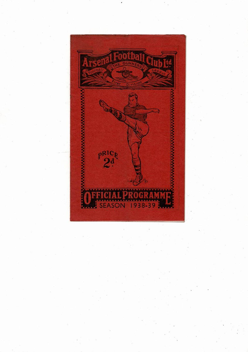 bobsprogrammes's tweet photo. 1938/39 Arsenal v Manchester United Football Programme
£70 + Postage
Now available @ https://t.co/KpBtBsAHwn
@Arsenal @ArsenalFC_fl @ArsenalFansPost @ArsenaFansclub @ManUtd @DieHardUtdFans @ManFan777 @Man0td https://t.co/WqGFnTInoC