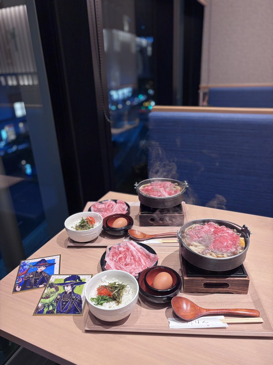 oyasumiRH's tweet photo. めん処つるはん⸝⋆

すき焼き大好きすぎるŧ‹”ŧ‹”(   ˙༥˙   )♡
腹ぺこすぎて肉2倍にしたし、明太子ご飯までつけた⬅️ https://t.co/sjfajjAiAc