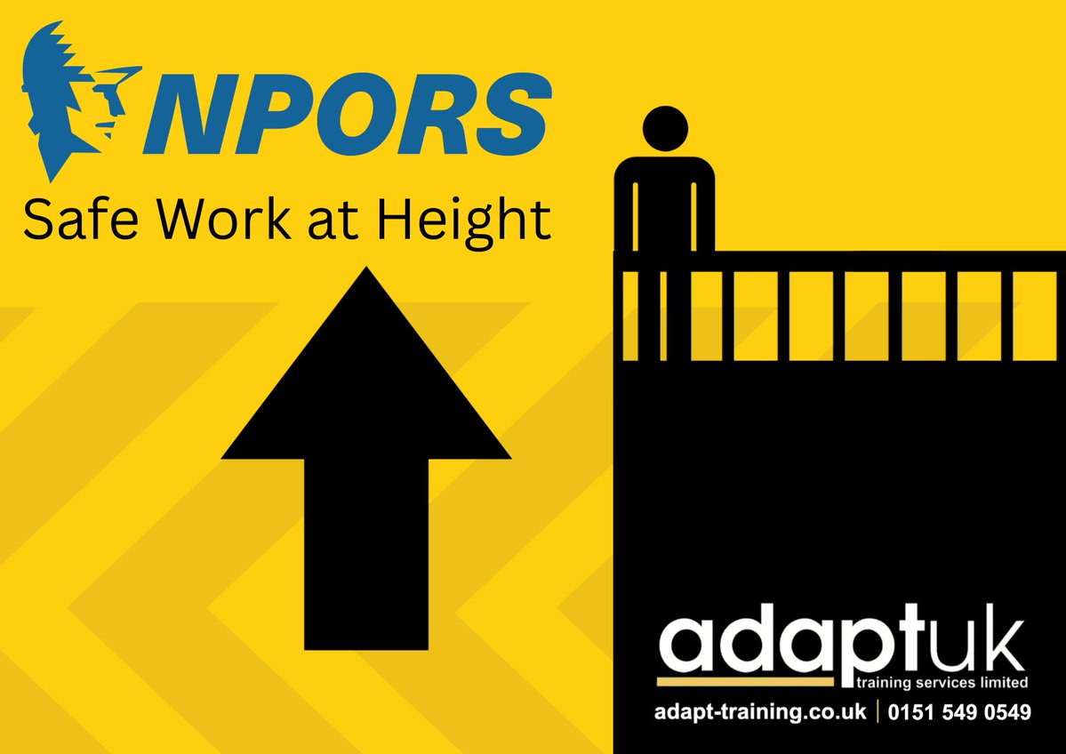 AdaptUKTraining's tweet photo. ⚠️ Working at height? A fall can change everything.

At Adapt, we provide practical, industry-relevant training to help businesses build safer, more competent teams. ✅

✉️ bookings@adapt-training.co.uk
🌐 https://t.co/OzSOjKpxmw
📞 0151 549 0549

#WorkingAtHeight #Training https://t.co/aa9llgr7f4