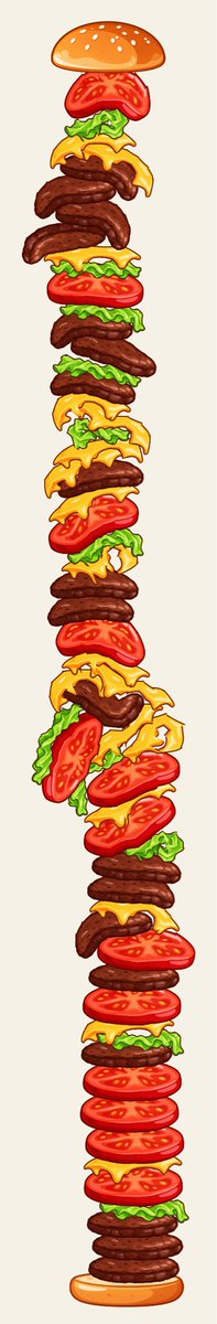 zenmai423's tweet photo. 「ハンバーーガガガガーバンバガガバガーーバーーガーンバーガガンーーーガバンーバーンーンバガガーガンガンーバガンンンーンバガガガー」完成！
高さ 123.3 cm
https://t.co/pNaoEsFw6g
#バーガータワー https://t.co/N1qhuMyYCh
