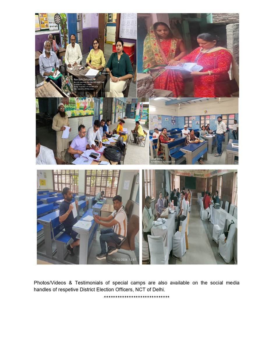CeodelhiOffice's tweet photo. Special Intensive Revision (SIR) 2026 CEO, Delhi &amp; ECI are committed to ensure “No eligible voter to be  left out of Electoral Roll”

#SIR2026
#SIRDELHI
@ECISVEEP https://t.co/z0qXlCRpm2