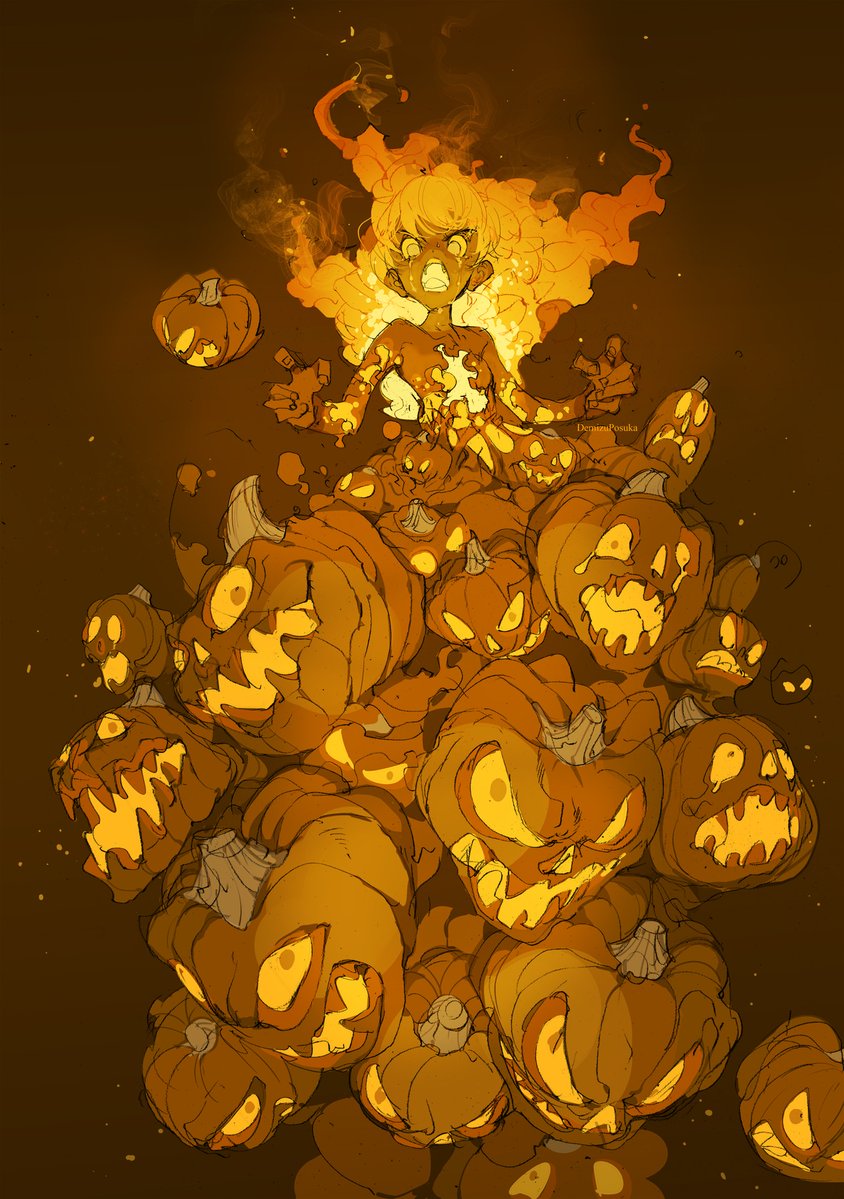 DemizuPosuka's tweet photo. 「血よ沸いてくれ」（2021の絵より一枚） https://t.co/OXY24B7log