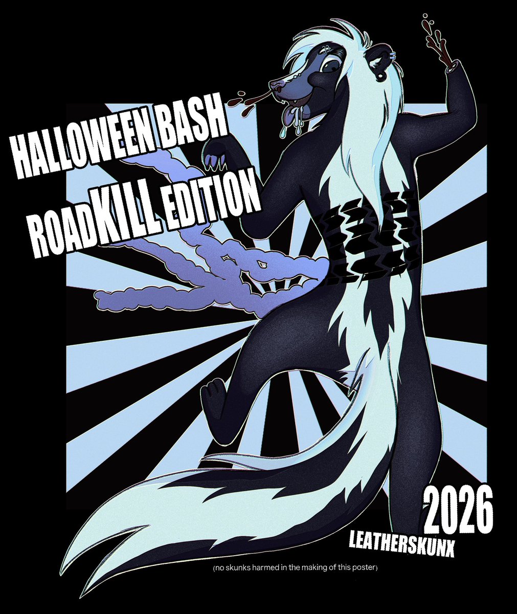 LEATHERSKUNX's tweet photo. hopefully not my only halloween post this month but who knows (comms open by the way..😉) https://t.co/1mcbUHXvxu