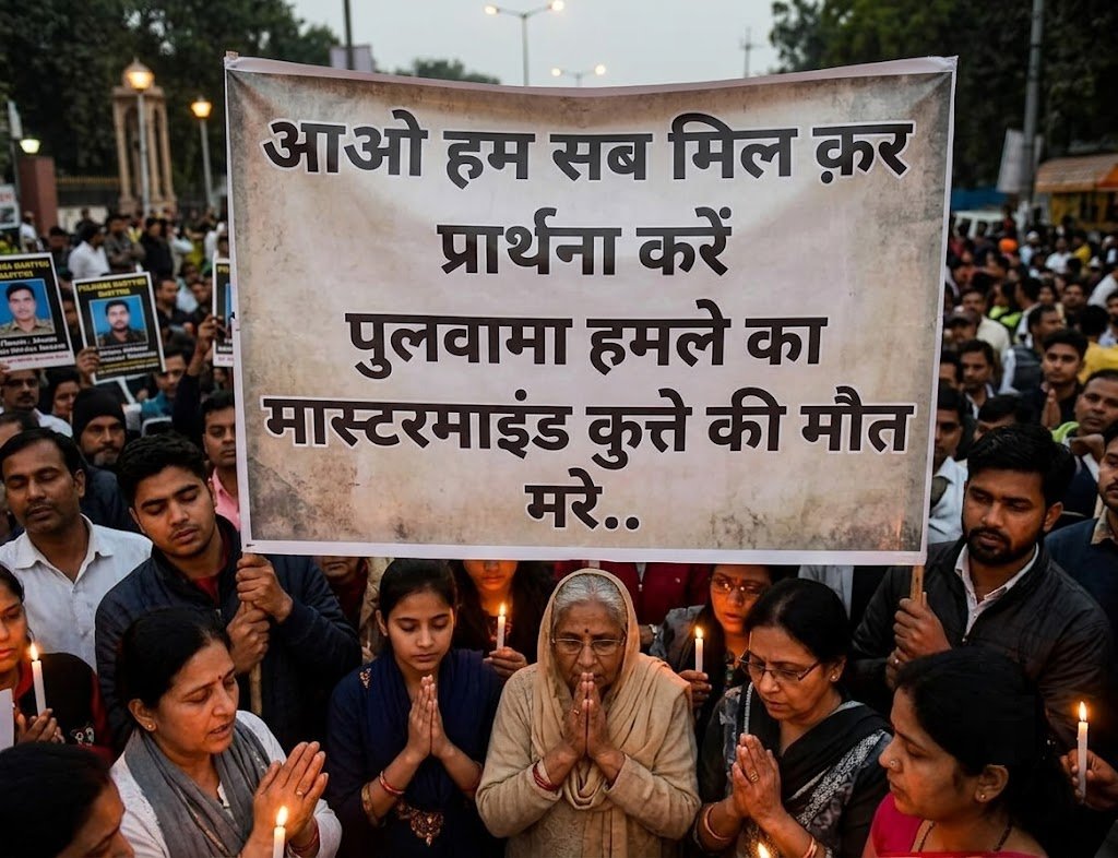 sureshkapse's tweet photo. आओ हम सब मिल क़र प्रार्थना करें पुलवामा हमले का मास्टरमाइंड कुत्ते की मौत मरे.. 🙏🙏🙏 https://t.co/1R1iMCtP5T