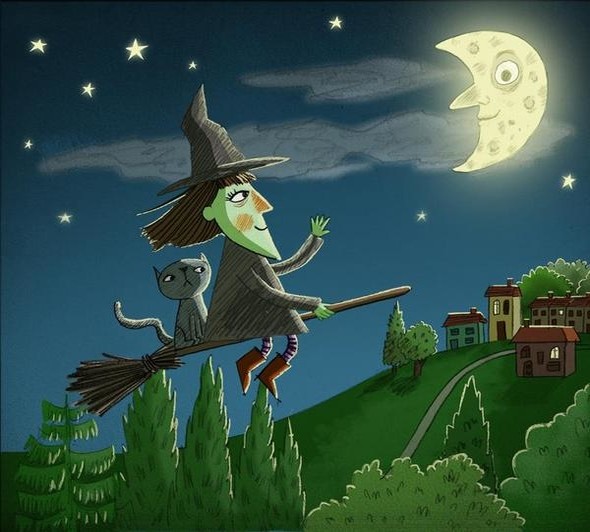 cillustrators's tweet photo. This friendly green-skinned witch by Anjan Sarkar (rep'd by @goodkidtweets) gives a midnight wave to the man in the moon! 🌙🧹🐱

Check out this artist's #portfolio 👉 https://t.co/qeqZRRia6P

#childrensillustrators #childrensbooks #kidlitart https://t.co/w4fHnCZbLH