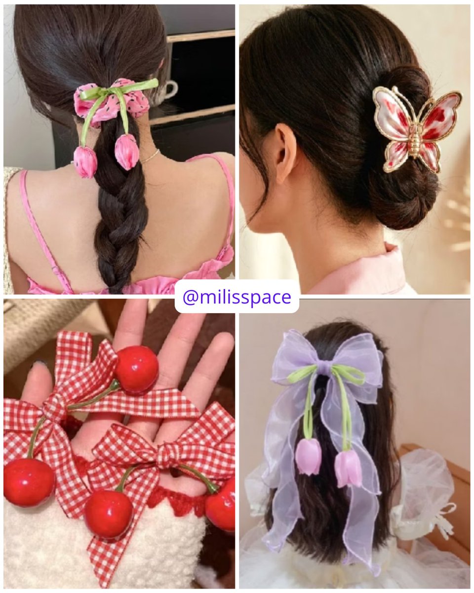 milisspace's tweet photo. Lagi scrolling ga sengaja nemu toko yang jual aksesoris rambut lucu lucu bgt mana murah lagi huhu auto borong😭❤️ https://t.co/hxOHMRMxNP