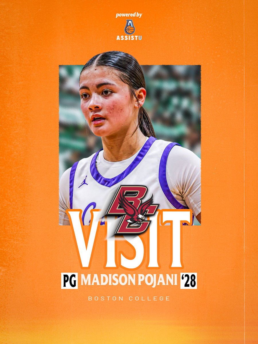 Assist_U_'s tweet photo. Unofficial Visit.

28 PG Madison Pojani (@maddypoj) is scheduled for a visit with Boston College (@BC_WBB) today.

@CanesFBS 
@CoachBCH 
@CoachJillDunn https://t.co/icXJIvq9OF