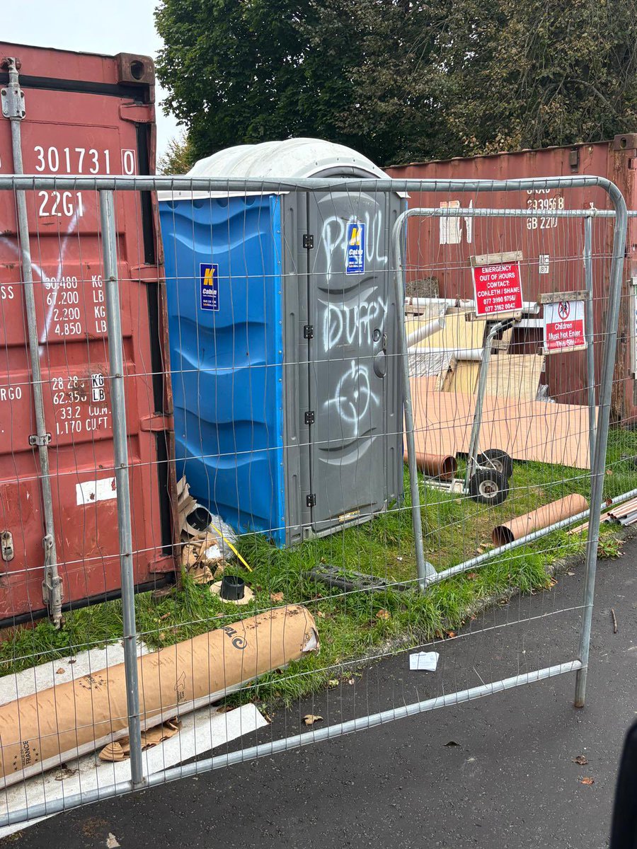 CatSeeley's tweet photo. The people who sprayed this at Pauls workplace - could not lace his boots. 

A man of community - selfless, dedicated and courageously taking a stand against sectarianism and intimidation.

Those using the language of mob, rabble, sanitise and sterilise in relation to the Garvaghy Road and its people need to urgently stand down and reflect on their language.

In the 1990s - 21 people lost their lives as a result of the Drumcree dispute. Threats like this to Paul are precisely the reason we took such a strong stand against those eager to drag us back.

Solidarity to Paul. There can be no going back.