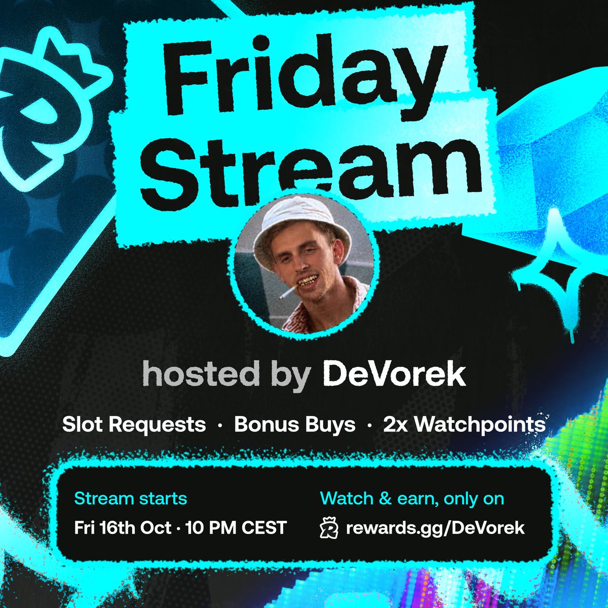 RewardsVip's tweet photo. Everyone kept asking for the legend... so we pulled him out of the bag

THIS FRIDAY. TUNE IN TO @DeVorek MY GOAT https://t.co/Udqj3D1FXZ