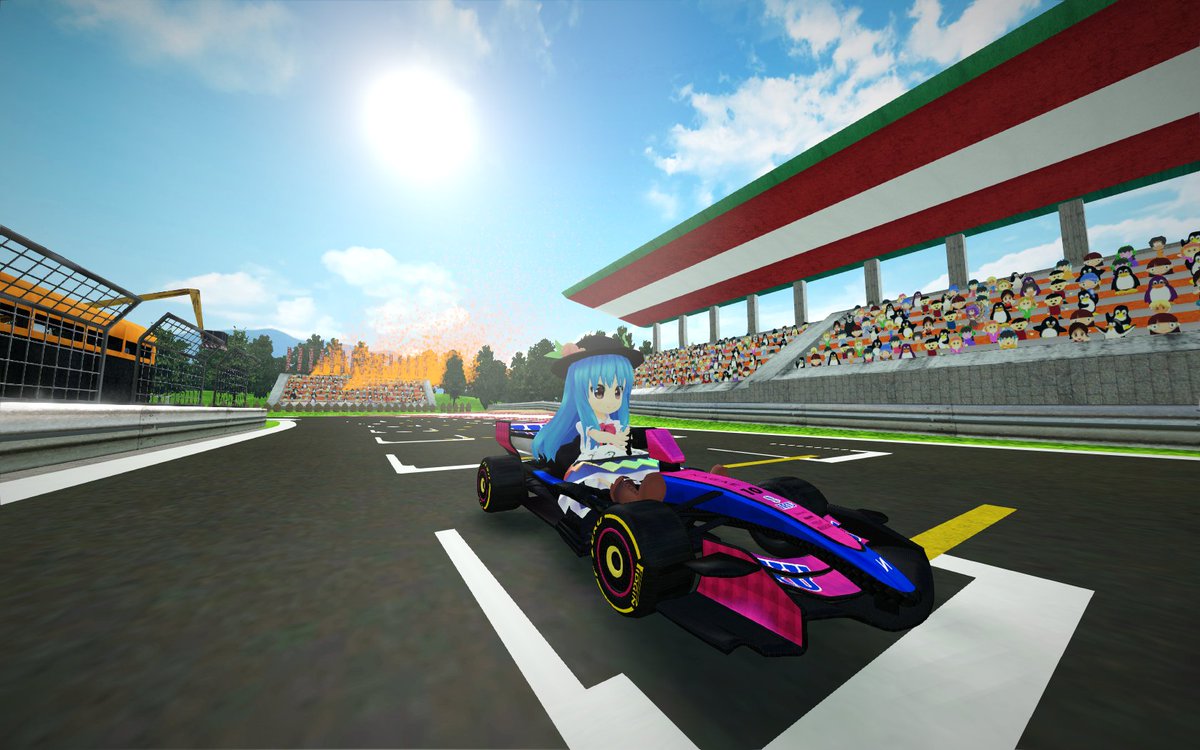 CirnodeIceFairy's tweet photo. 10shi's turn, still lots of animations to adjust.
(Tho, by her background stories, She and Iku suit 2017 Williams even better: Her wealthy back ground &amp; a veteran teammate #19)
#SuperTuxKart #Touhou #Tenshi #Alpine https://t.co/mgzCd0gJ2R
