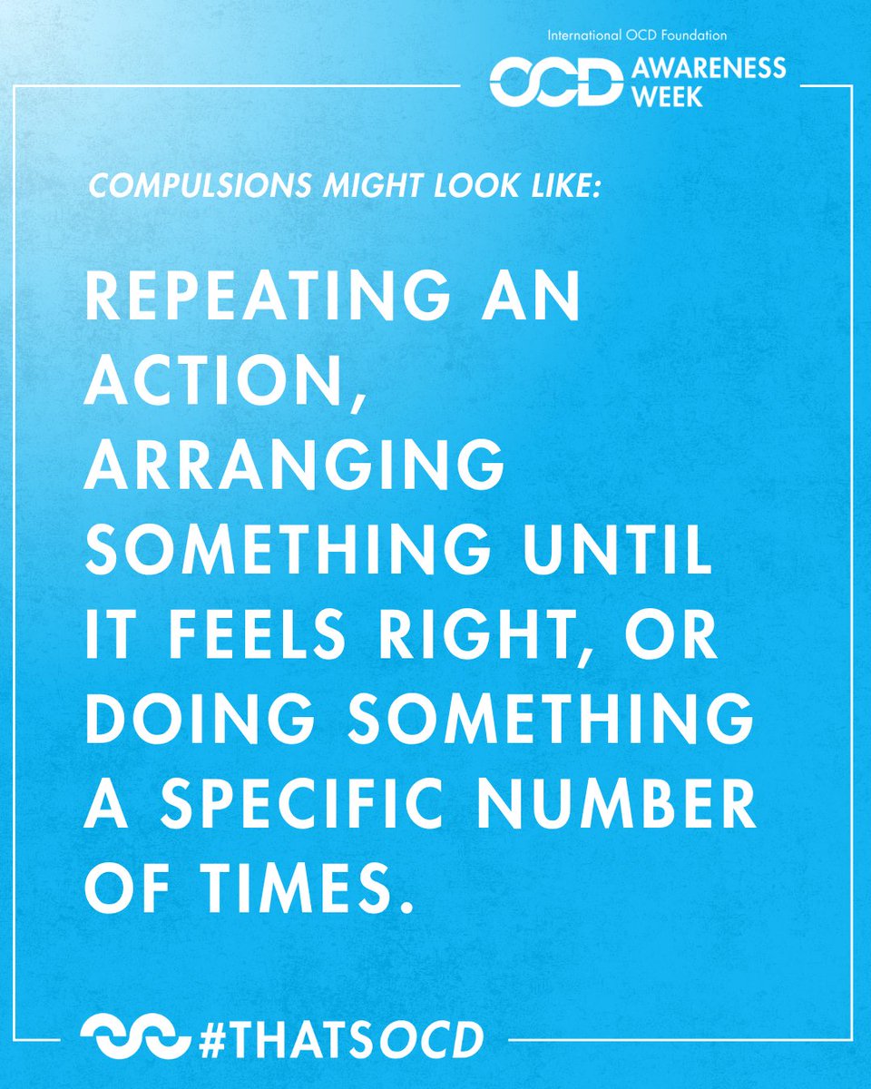 IOCDF's tweet photo. Sometimes there isn't a specific feared catastrophe.

Sometimes it simply feels wrong until it's done again.

A child might rewrite something, repeat an action, reread a sentence, arrange something, or start over until they get that elusive “just right” feeling. OCD can begin as early as childhood, with one common age of onset between 7 and 12 years old.

Kids with OCD deserve opportunities to meet other kids who understand.

"Because I received effective support from several therapists at an early age, I came to understand that OCD is ego-dystonic, meaning it causes intrusive thoughts and obsessions that conflict with a person’s true values, morals, and sense of self.” – Julia Hyman

Online OCD Camp returns Winter 2027! This virtual event is designed for youth ages 6-17 and their families, with interactive programming for elementary, middle, and high schoolers, plus sessions for parents and guardians 👉 https://t.co/dLRLJOXzBy