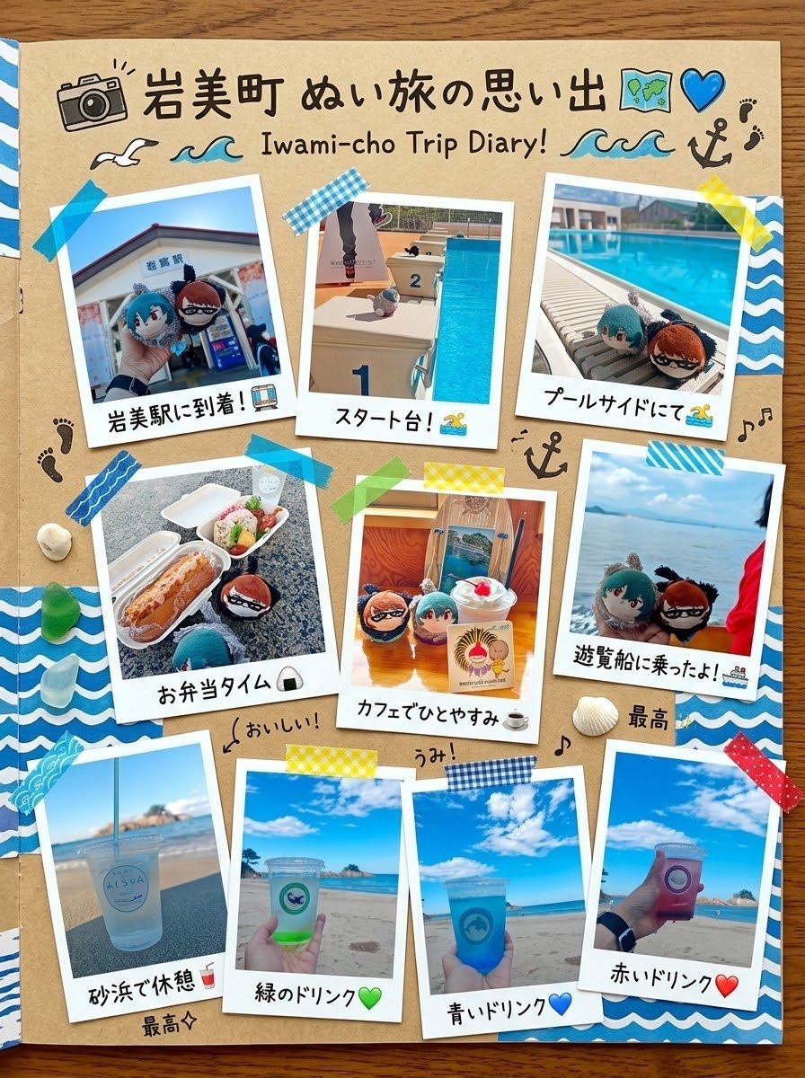 Junema17's tweet photo. 今回の岩鳶での思い出！！
コラボフードも美味しかったし
自然がすごく綺麗だった……
聖地巡礼を町でってなんて素敵な景色を作ってくれるんだ！すごく嬉しかったです。ありがとうございます！
#Free 
#岩美町
#思い出
#Memories
#鳥取 https://t.co/UhDDzfeg8r
