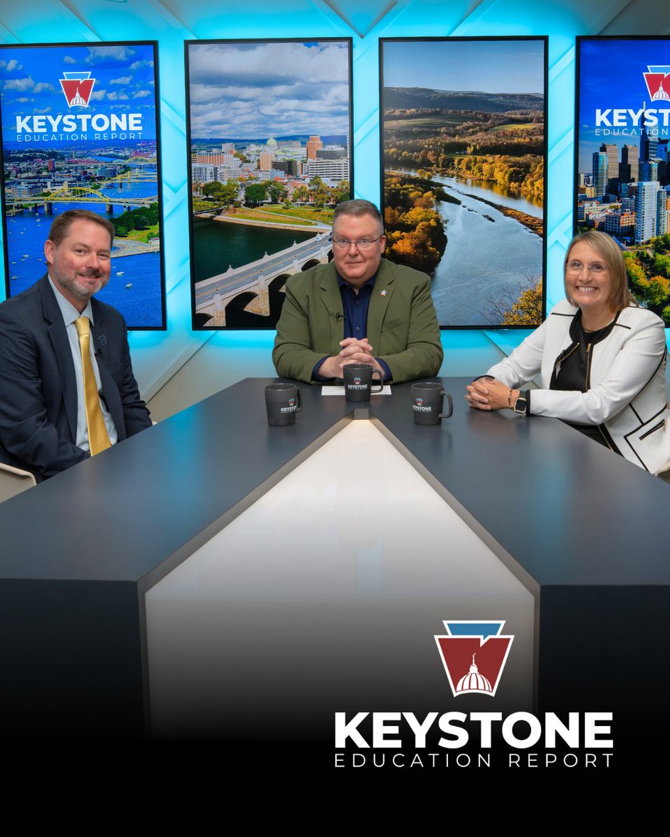 PSBA's tweet photo. Tune into the October episode of Keystone Education Report as we sit down with Mark Byers and Jennifer Grassel from PIAA. Watch on PCN at 7:00 p.m. on October 14 and October 28 or on PSBA's YouTube channel beginning October 16. @PIAASports https://t.co/kamqwwgMa0