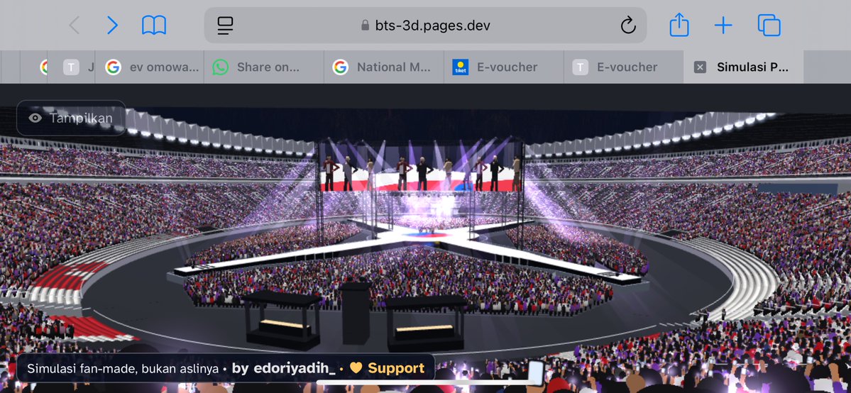 simpoverlhc's tweet photo. WTS tiket bts arirang jakarta
cat 1 day 1 (2 tix) 
4,3 (harga dari jaswar) (negotiable) 
reason mau ganti hari

#wts #zonauang https://t.co/ODJpj9nqIu